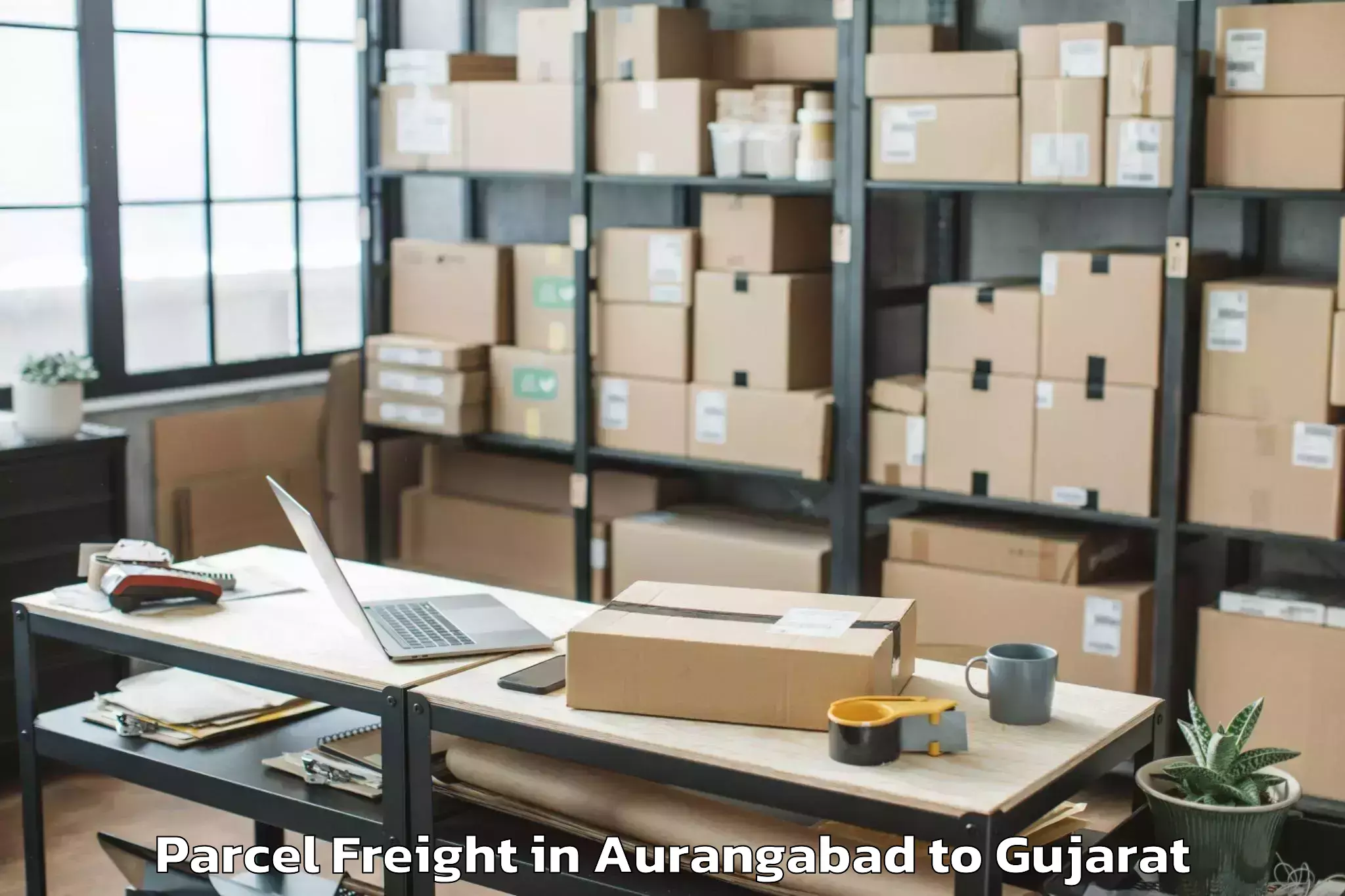 Aurangabad to Kherva Parcel Freight